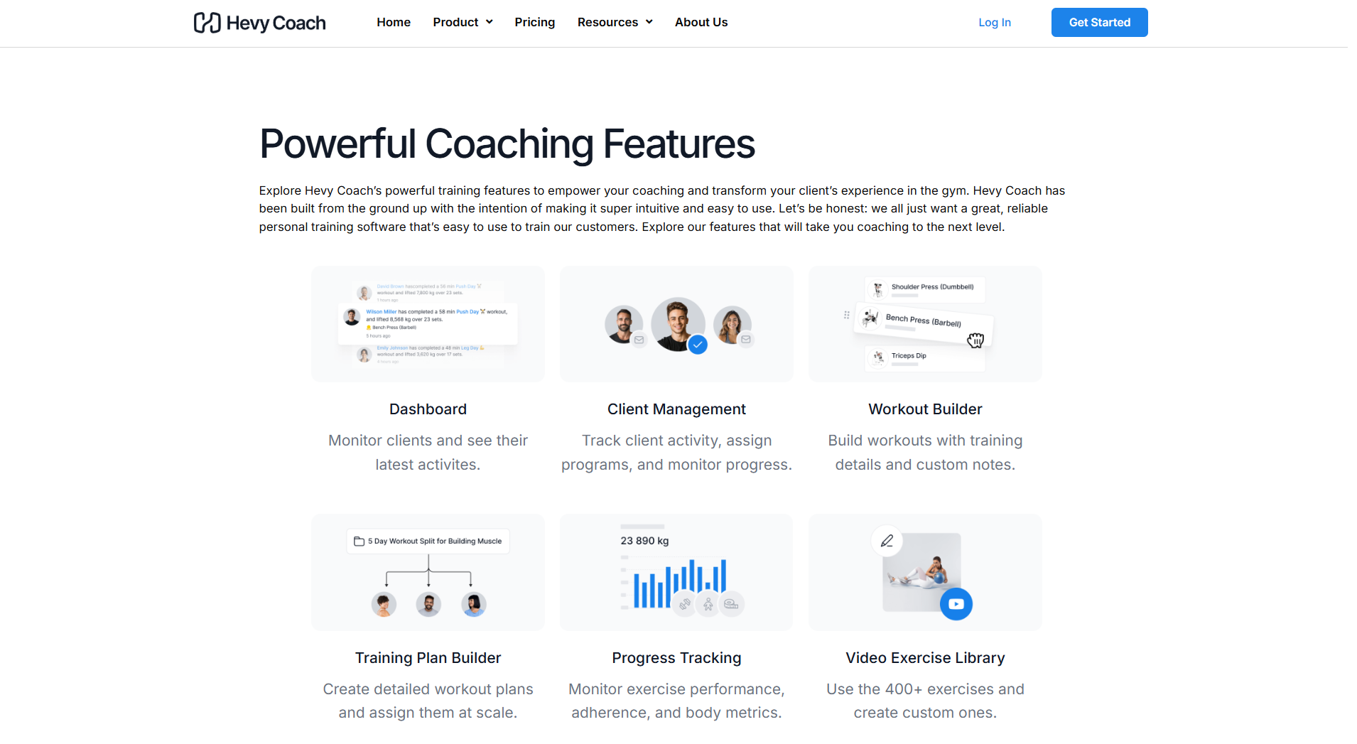 Hevy Coach logo, simple workout tracking app for strength coaches