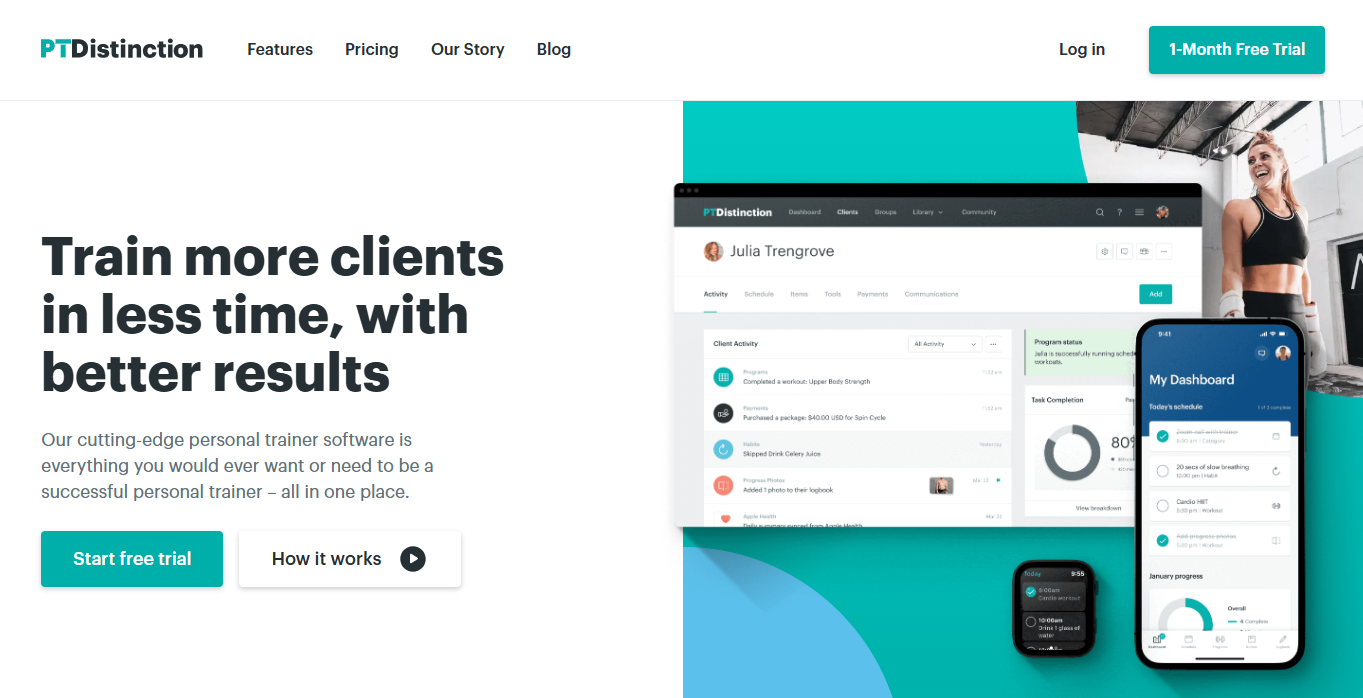 app for personal trainers PT Distinction