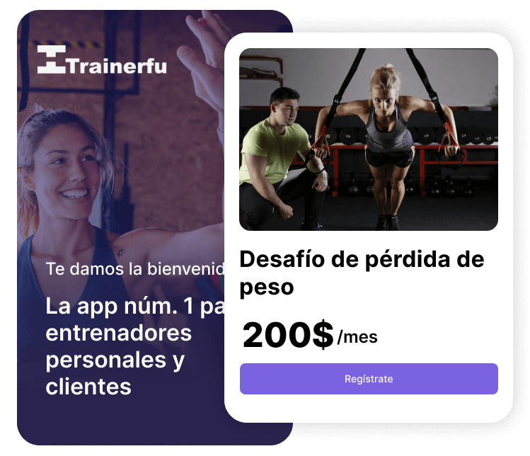 Software para crear entrenamientos: vista de la página de ventas